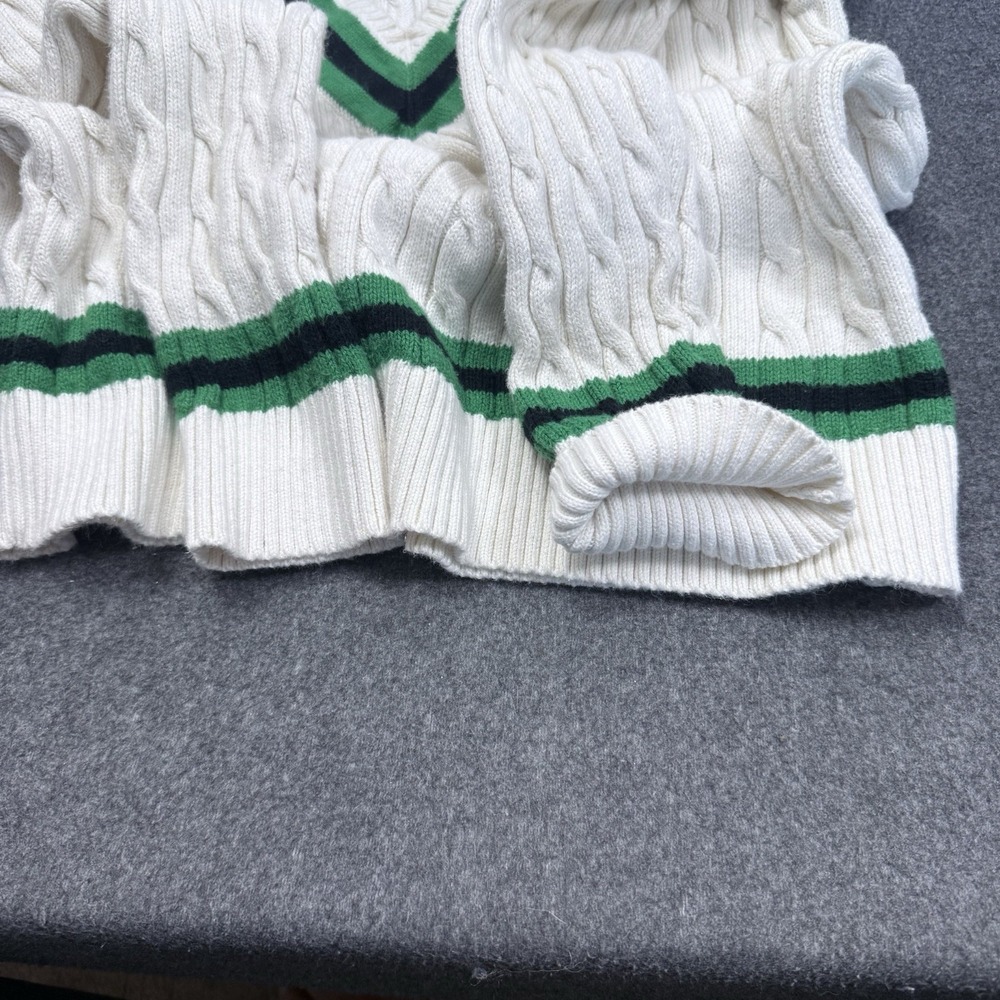 Lauren Ralph Lauren Cable Knit V Neck Sweater Womens M - Picture 9 of 11
